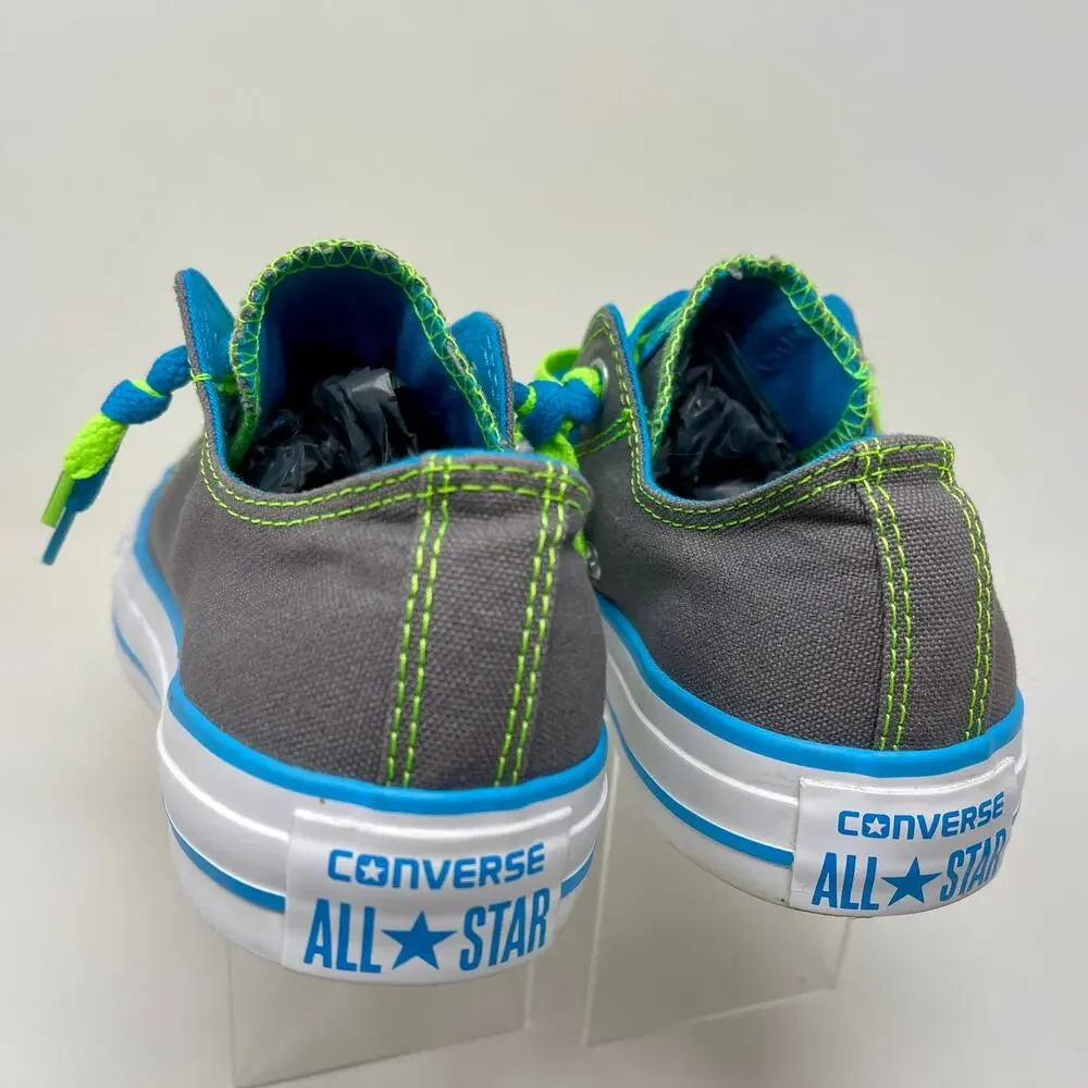 Converse All Star Kriss Cross Sneakers Womens Sz 7 Sporty Gray White J.6.8